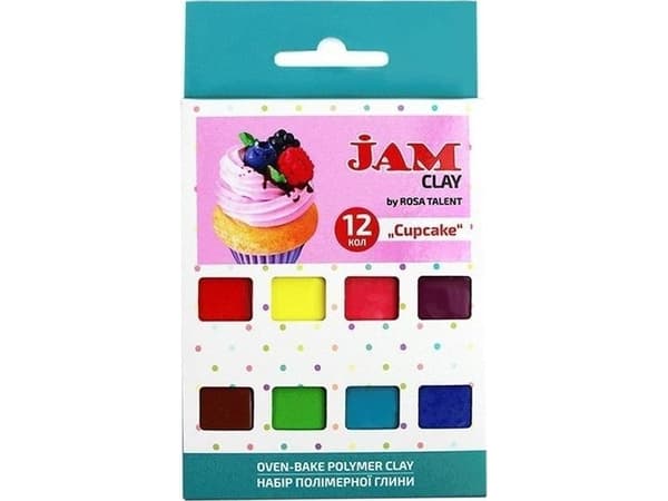 Cup Cake polymer modelleringsleire 12x20g