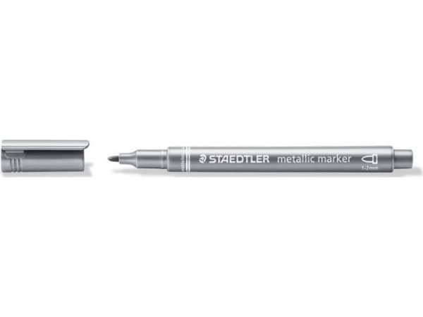 Metallic marker M silver (10pcs) STAEDTLER
