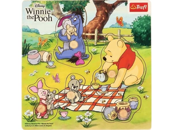 Trefl Puzzle mini drewniane - Winnie The Pooh TREFL