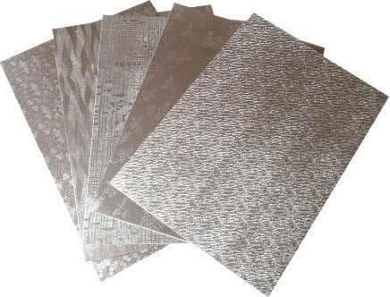 Kartongit Highlight 25x35cm 5 arkkia hopea
