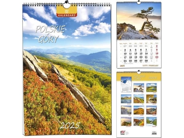 Kalender 2025 7 brett B3 Polske fjell