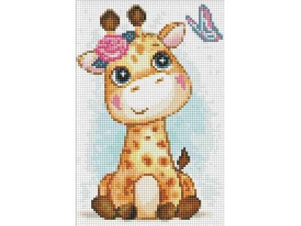 Diamantmosaik - Första vännen 20x30cm