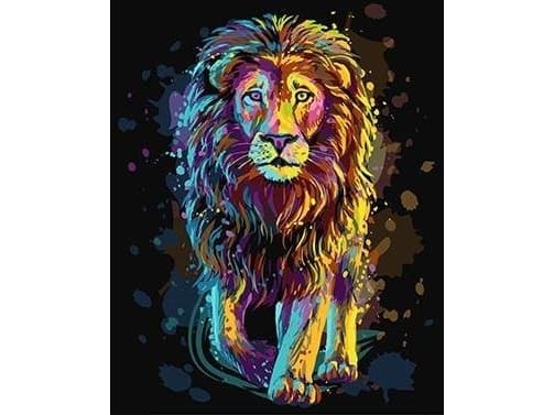 Maleri etter tall - Pride of the Jungle 40x50cm