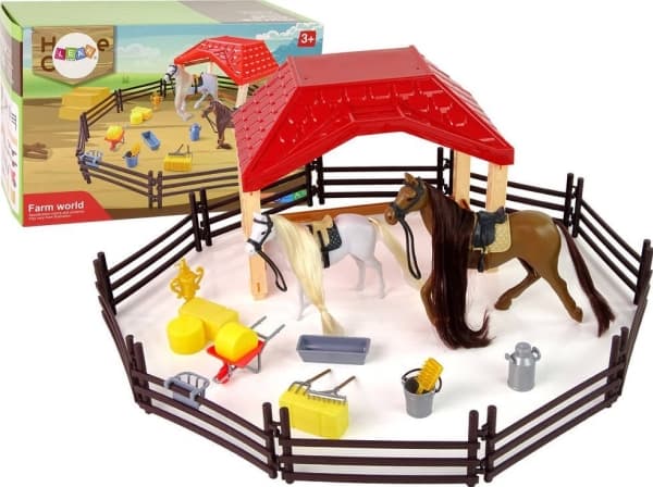 LeanToys-figur Farma Stajnia-figur Horse to Comb Tilbehør LEAN-leker