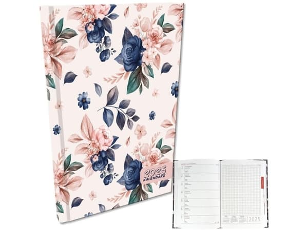 Kalender 2025 A5 Veckovis Rosor
