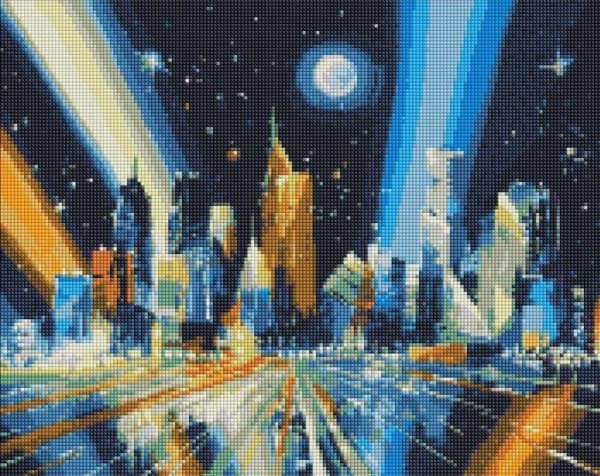 Diamond Mosaic - Rays of the Metropolis 40x50