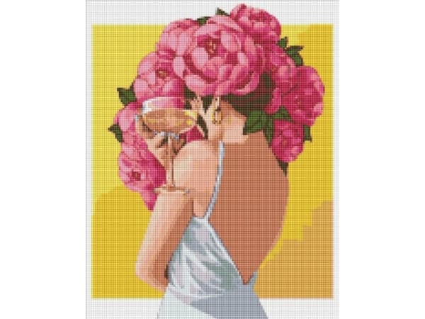 Diamantmosaikk - Blooming Mystery 40x50cm