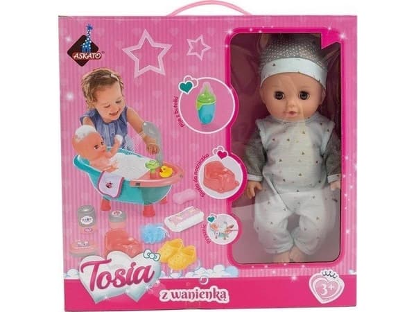 Askato Lėlė Tosia su kylpyammeet