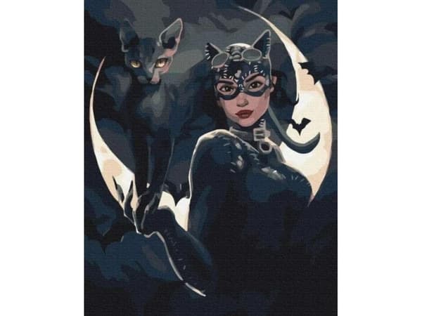 Maleri etter tall - Black Lady 40x50cm EDUKAMP