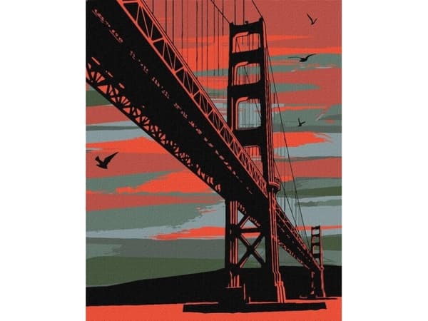 Målning efter siffror - San Francisco 40x50cm EDUKAMP