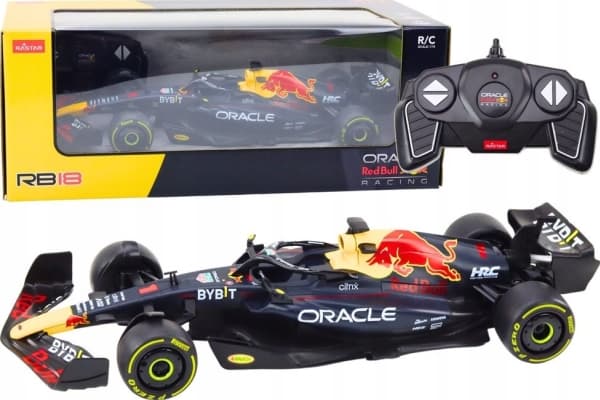 Rastar 1:18 Kauko-ohjattava RC Oracle Red Bull Racing RB18 Musta
