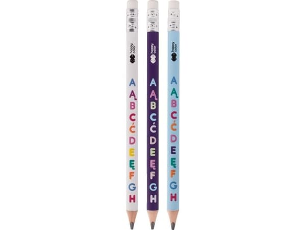 Triangular jumbo 2B pencil (12pcs) HAPPY COLOR