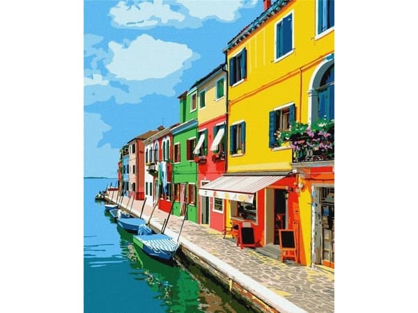 Maleri etter tall - Streets of Italy 40x50cm