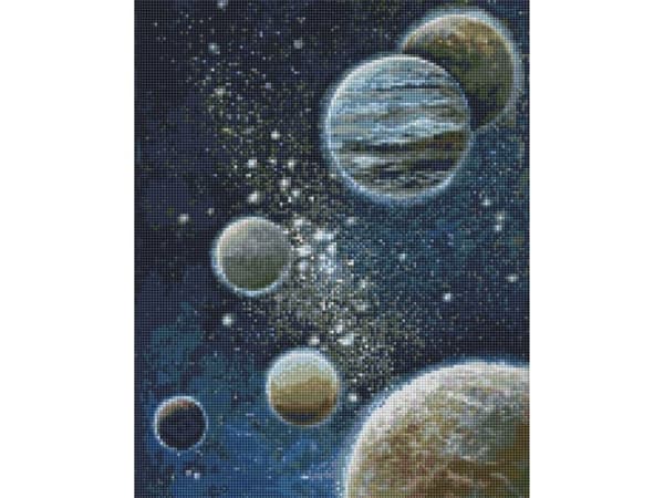 Diamantmosaikk - uutforsket rom 40x50cm