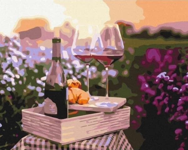 Målning efter nummer - Romantik i lavendel 40x50cm