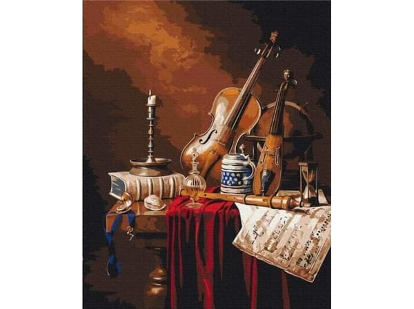 Maleri etter tall - Musikkverden 40x50cm