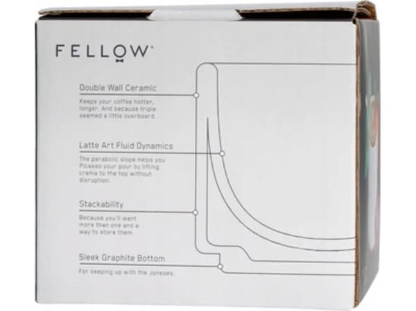 Fellow Fellow Monty Cappuccino - Kubek czarny 190 ml