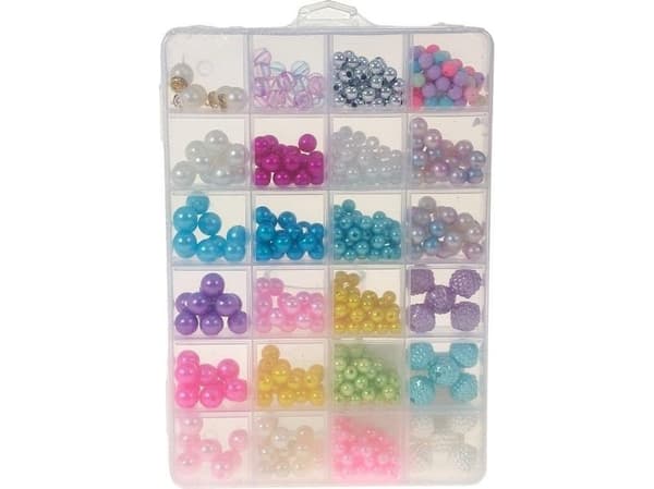 Sett med perler for strenging