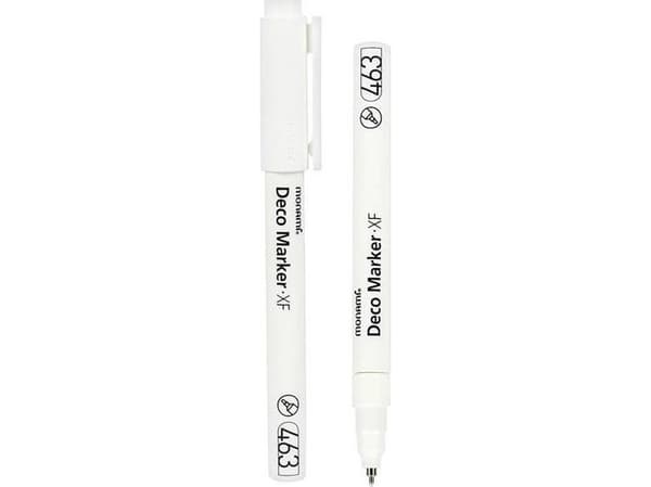Deco akrylpenna 463 XF vit (6 st) MONAMI