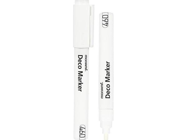 Akryl Marker Deco 460 hvit (6stk) MONAMI
