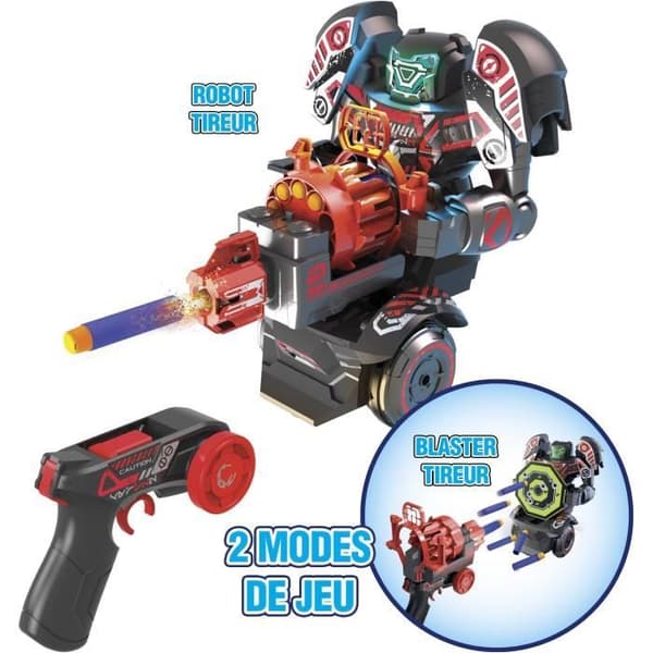 Fjärrstyrd actionrobot - SILVERLIT - Robot Rapidfire - 2 i 1 - Ljudeffekter - 20 pilar