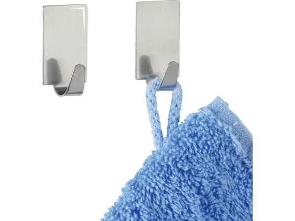 Wenko väggkrok 3,4 cm rostfritt stål silver 4 delar