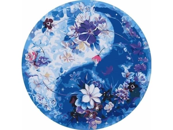 Maleri etter tall rundt - Livsenergi 40cm