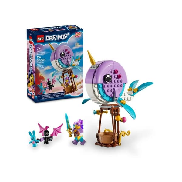 Konstruktionsspil Lego Dreamzzz 71472 Izzie's Narwhal Hot-Air Balloon Multifarvet 156 Dele