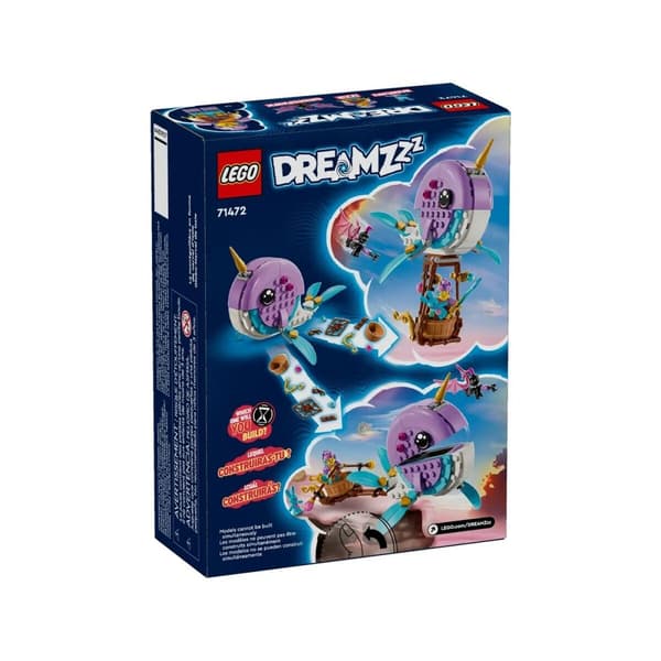 Rakennussetti Lego Dreamzzz 71472 Izzie's Narwhal Hot-Air Balloon Monivärinen 156 Kappaletta