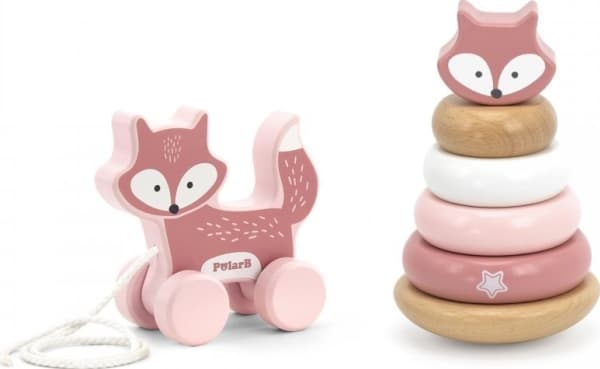 Viga Toys Fox Trepyramide + Pull-On Fox Lumarko!