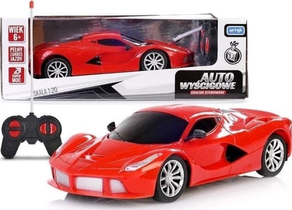 R/C kilpa-auto Lelut pojille punainen