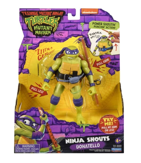Teenage Mutant Ninja Turtles Turtles Mutant Mayhem - Power Sounds 14 cm - Donatello