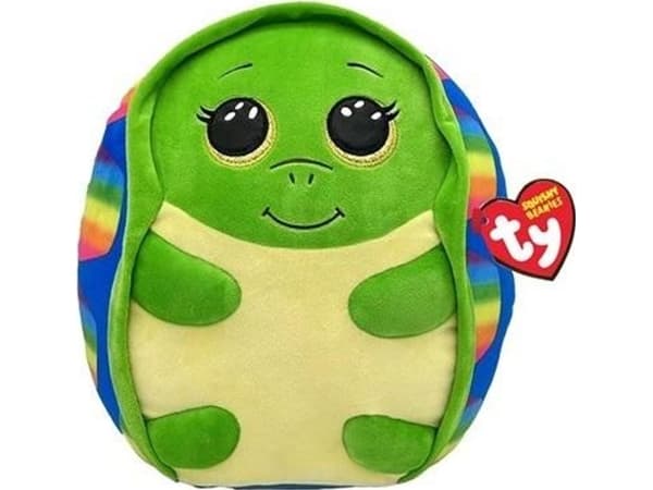 TY Squishy Beanies Shrugs - tęczowy żółw 30cm
