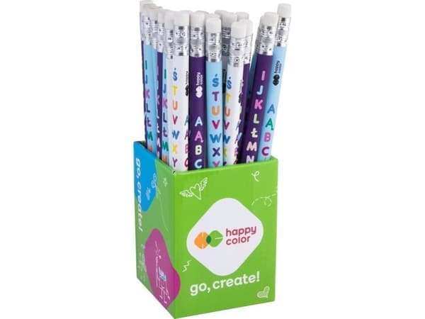 Triangular jumbo 2B pencil (24pcs) HAPPY COLOR
