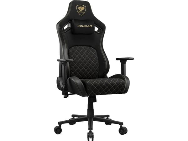 COUGAR Fotel Gamingowy Defensor Gold F, Carny