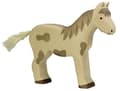 Miniatyrbild 2 av 2: Figur - HOLZTIGER - 80037 - Stående prickig häst - Handmålad trä - Europeisk tillverkning