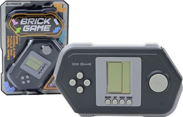 LeanToys elektronisk konsoll GameTetris Brick Game Black
