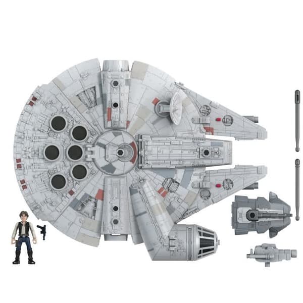 Star Wars-figur - Han Solo och Millennium Falcon - Leksak för barn från 4 år och uppåt