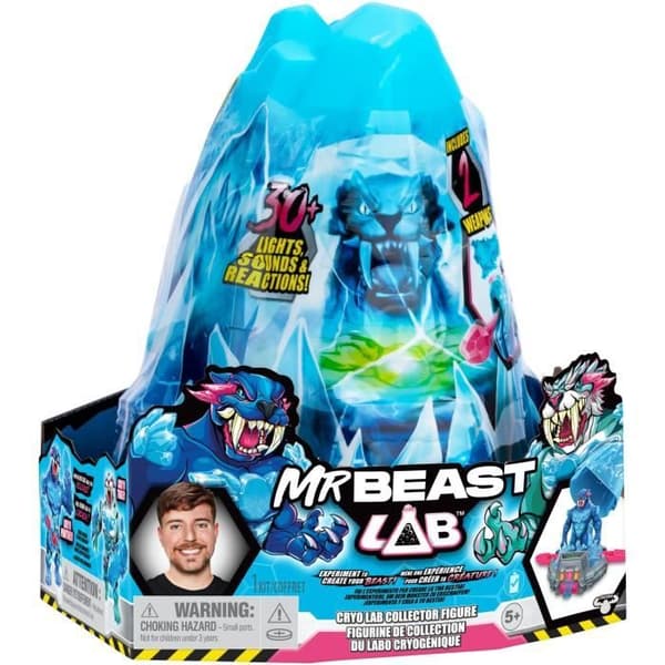Cryo Lab - Älgleksaker - Mr. Beast Lab - 18 cm, 30 ljus och ljud, 2 samlardjur