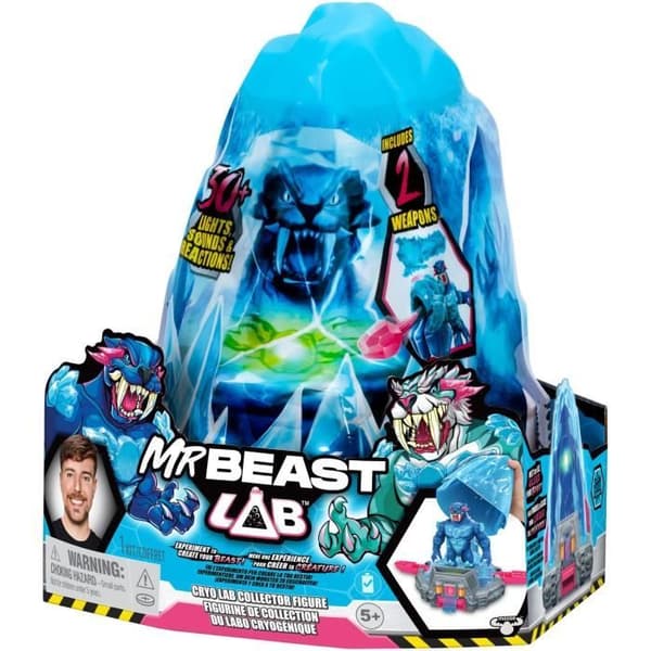 Cryo Lab - Älgleksaker - Mr. Beast Lab - 18 cm, 30 ljus och ljud, 2 samlardjur