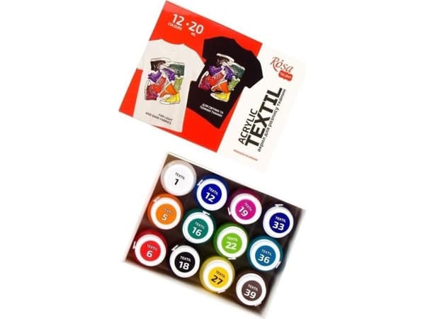 Style tygfärger 20ml 12 färger