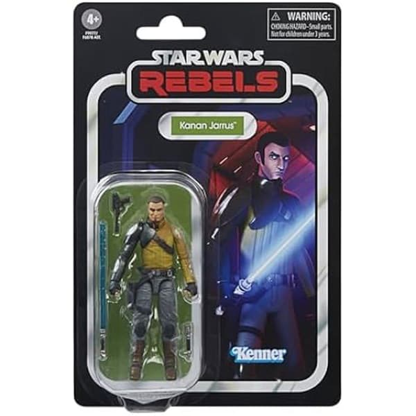 Figur - STAR WARS - Kanan Jarrus - 9,5 cm - Tillbehör ingår - Premium design