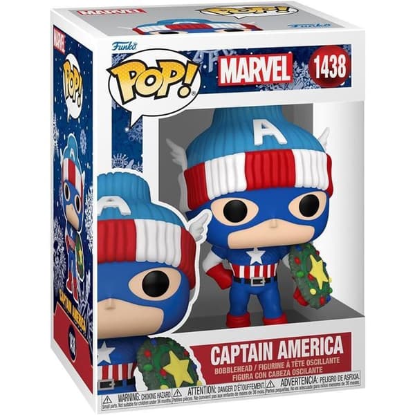 Funko Pop Marvel Holiday Captain America Figur