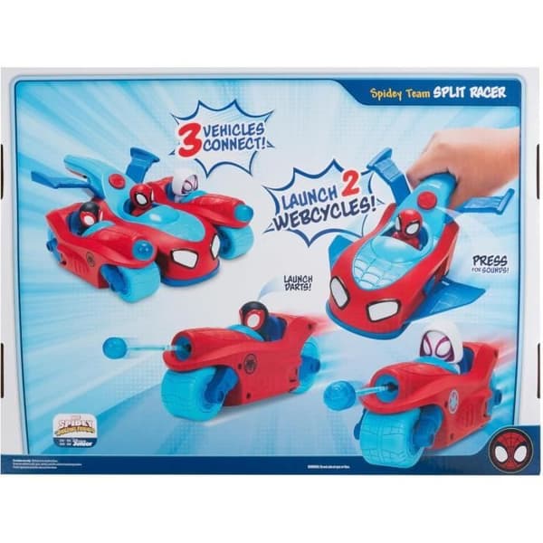Leksak - JAZWARES - 3-i-1 Split Racer-fordon - 3 separata fordon - För barn från 3 år och uppåt