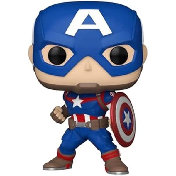 Samlarfigur i vinyl - FUNKO - Captain America - Marvel Comics - 9,5 cm - Perfekt present