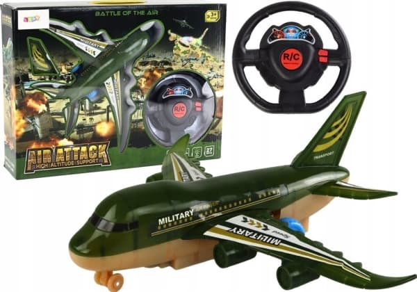 LeanToys Military Airplane Fighter fjernstyrte RC-lys