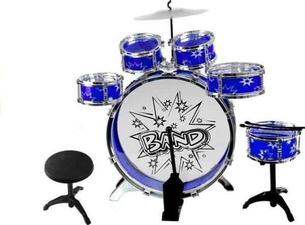 Lean Sport Large Percussion 6 rumpua + symbaali + pedaali Sininen