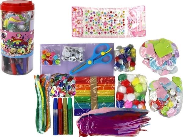 LeanToys Kunstnerisk Kreativ Plast I DIY Krukke