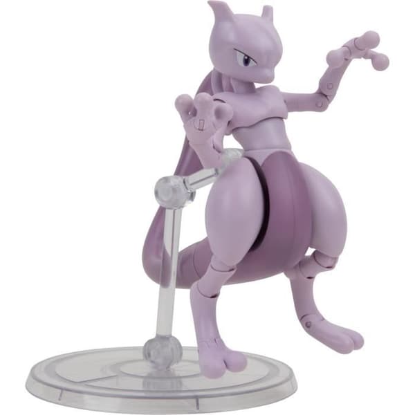 Figur - BANDAI - Pokémon Mewtwo - 12 cm, ultraled och mycket detaljerad