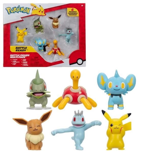 Pack 6 Pokémon figurer - BANDAI - JW3614 - 5 cm - Pokémon Battles